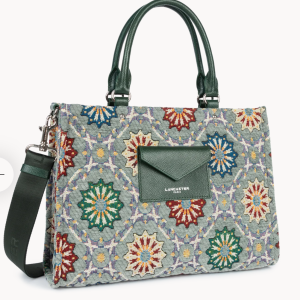 Mosaique Sac cabas main vert 518-027-VERT_MULTI