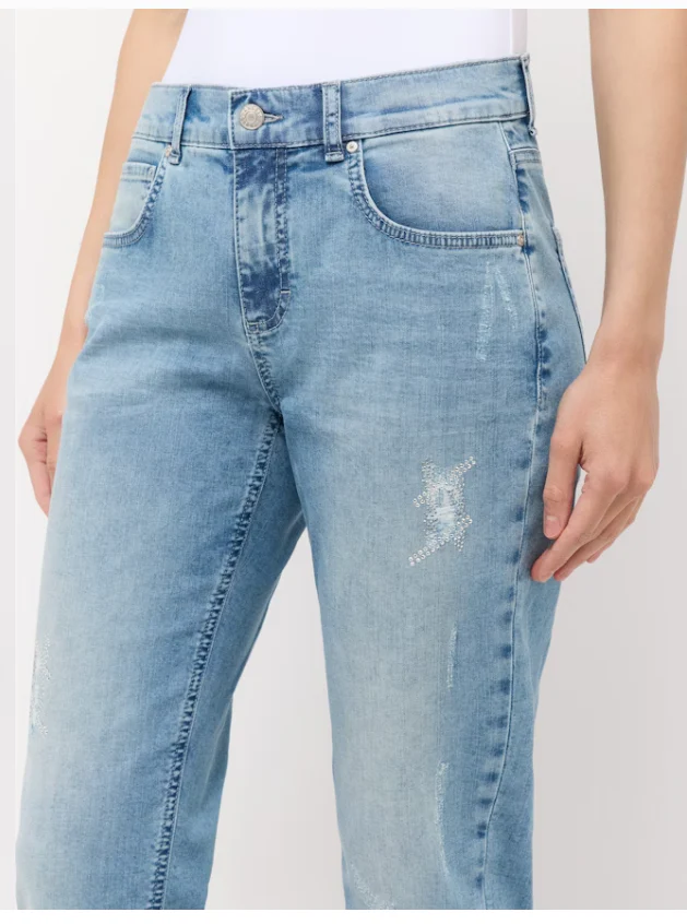 angels jeans boyfriend blanc ou bleu – Image 6
