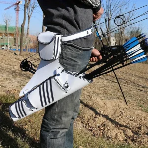 Carquois latéral ceinture pour tir à l’arc – Transport facile et accès rapide aux flèches – Léger et pratique pour archer débutant ou confirmé
