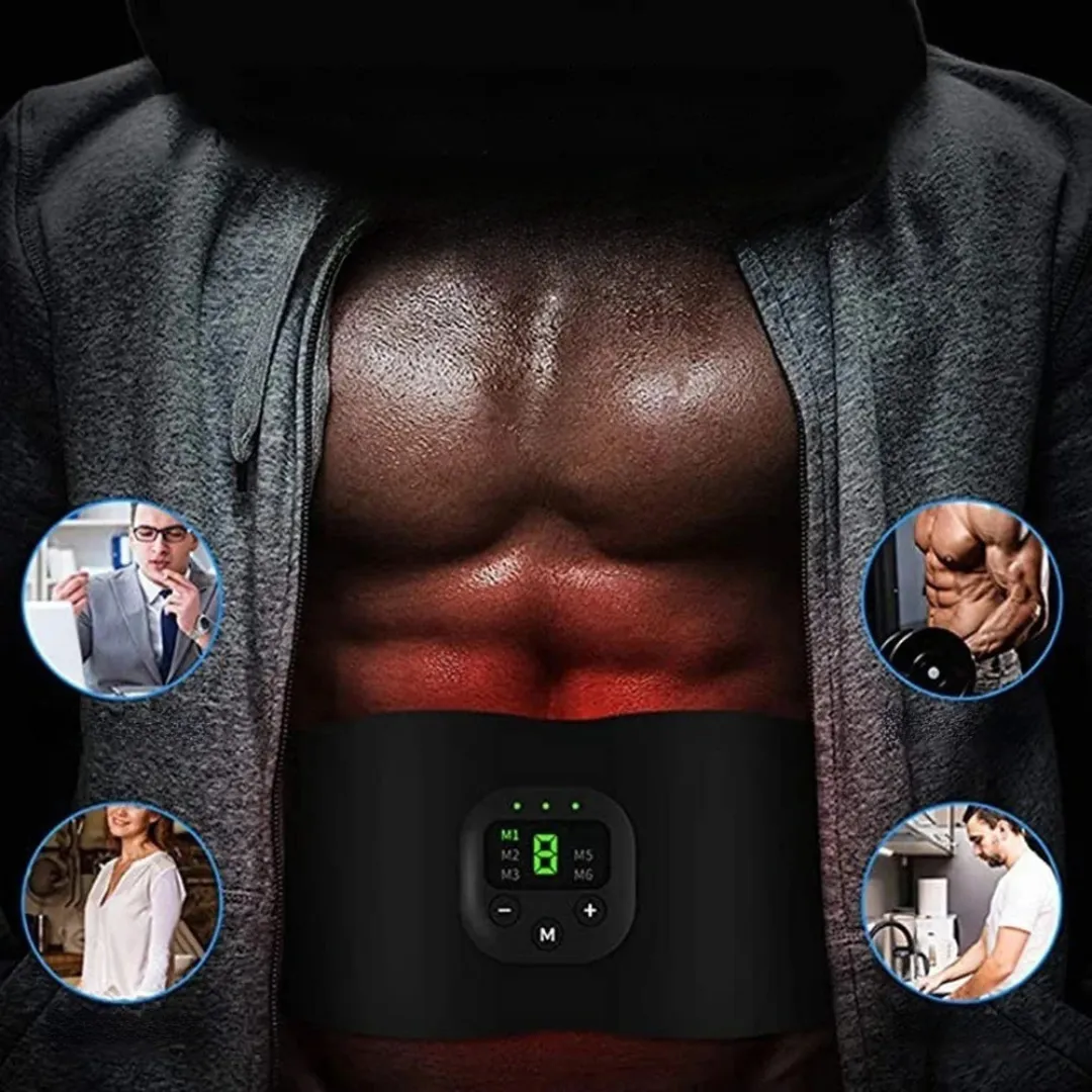 Ceinture EMS abdominale 6 modes vibrateur fitness – Ventre plat et tonifié sans effort – Résultats visibles dès 2 semaines – Image 3
