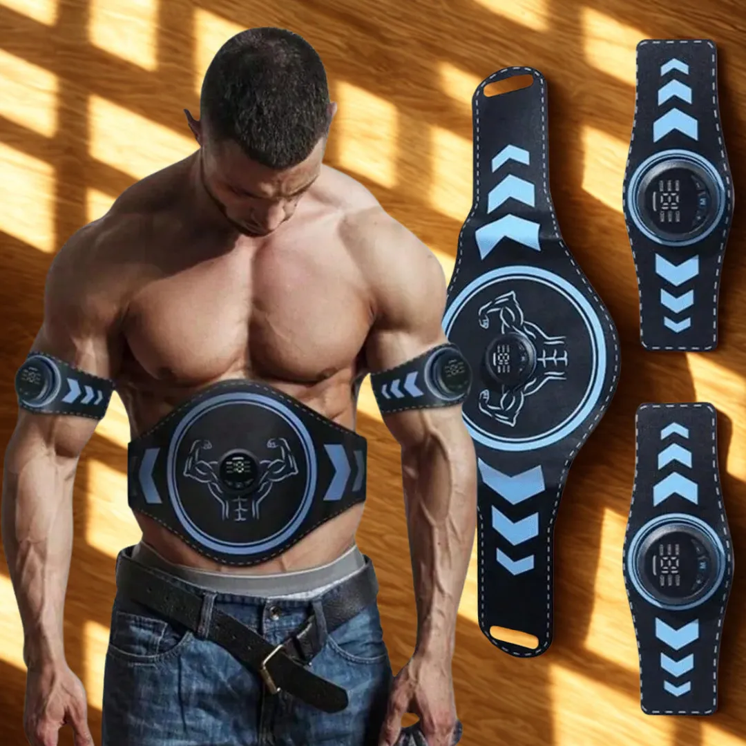 Ceinture EMS fitness USB entraînement maison – Tonifiez vos abdos sans effort depuis chez vous – Image 4