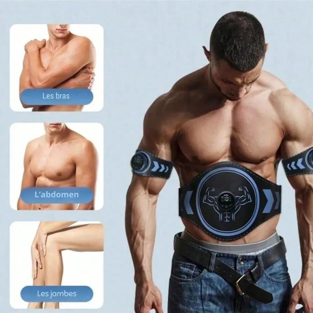 Ceinture EMS fitness USB entraînement maison – Tonifiez vos abdos sans effort depuis chez vous – Image 5