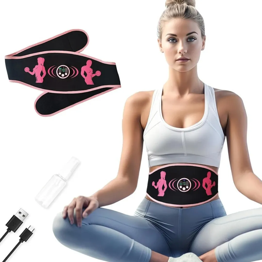 Ceinture EMS minceur abdominale massage électrique – Perdez du ventre sans effort, tonifiez vos abdos à domicile – Image 2