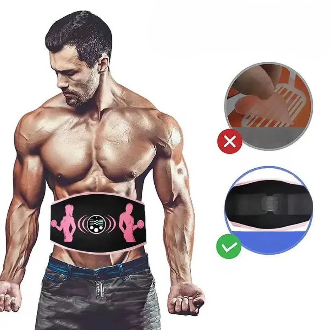 Ceinture EMS minceur abdominale massage électrique – Perdez du ventre sans effort, tonifiez vos abdos à domicile – Image 4