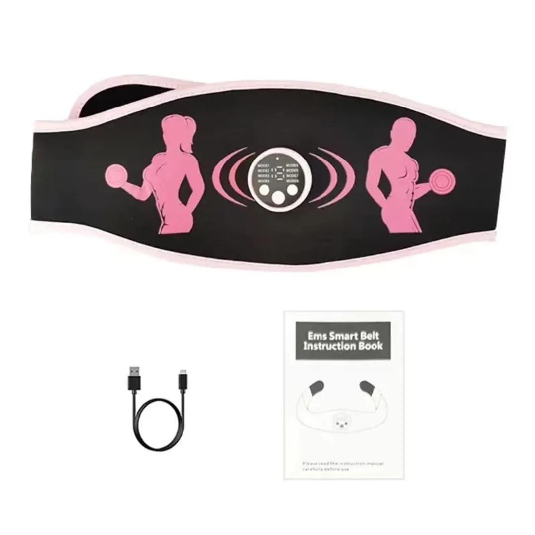 Ceinture EMS minceur abdominale massage électrique – Perdez du ventre sans effort, tonifiez vos abdos à domicile – Image 3
