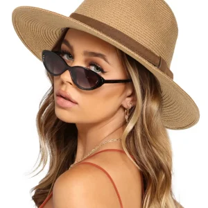 Chapeau panama femme – Élégance estivale chic, protection solaire stylée pour journées ensoleillées