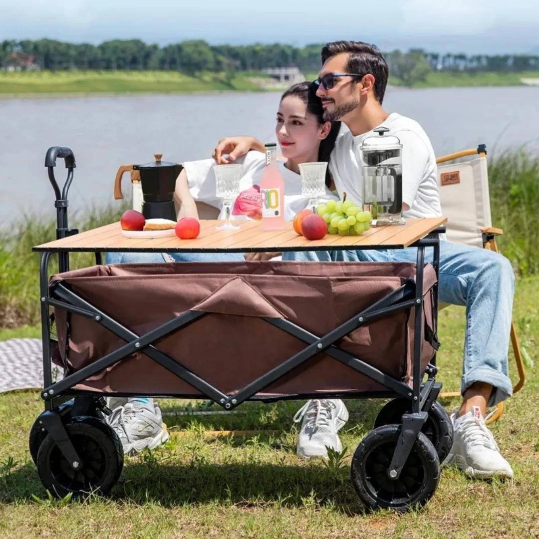 Chariot de plage avec rangement intégré – Transport facile et grande capacité pour vos sorties en famille – Image 6
