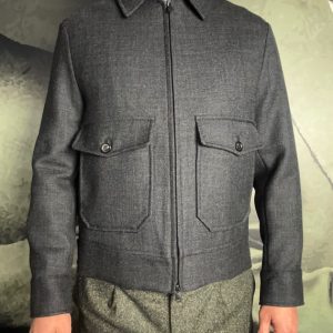 CIRCOLO – Blouson Laine Anthracite