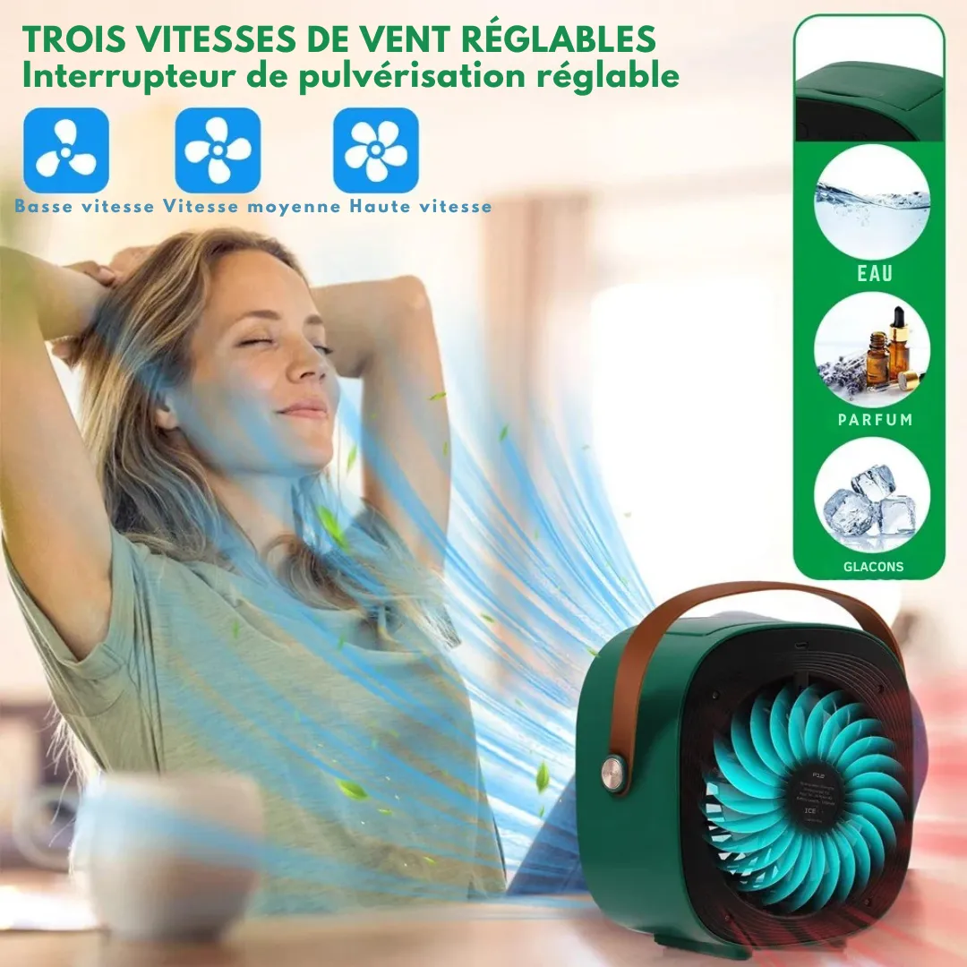 Climatiseur portable chambre sans évacuation – Refroidissement instantané et silencieux pour nuits d’été fraîches – Image 5