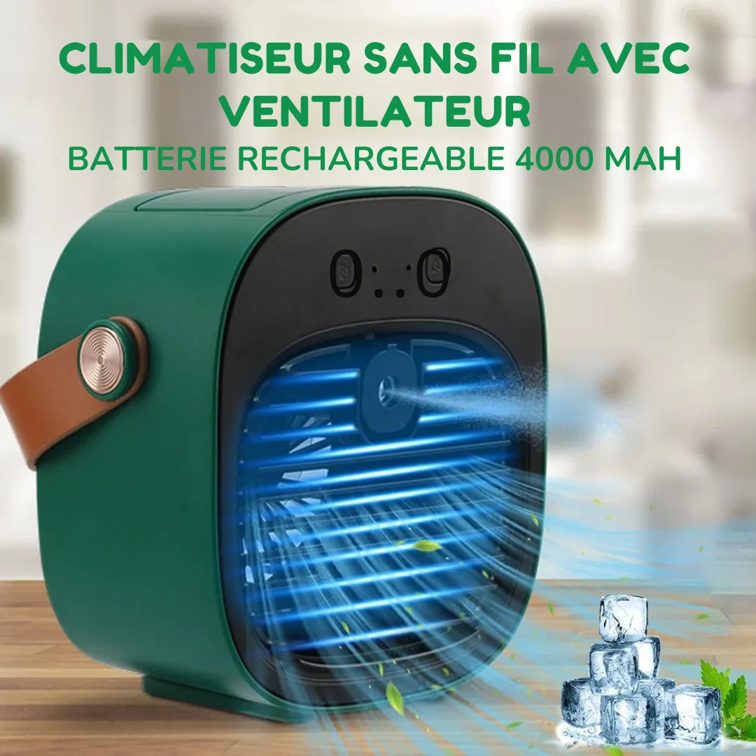 Climatiseur portable chambre sans évacuation – Refroidissement instantané et silencieux pour nuits d’été fraîches – Image 7