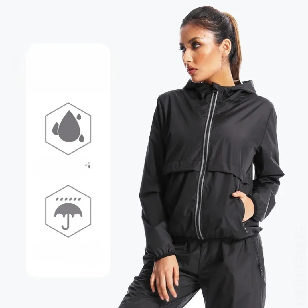 Ensemble survêtement amincissant à capuche – Affinez votre silhouette en transpirant plus à chaque séance – Image 5