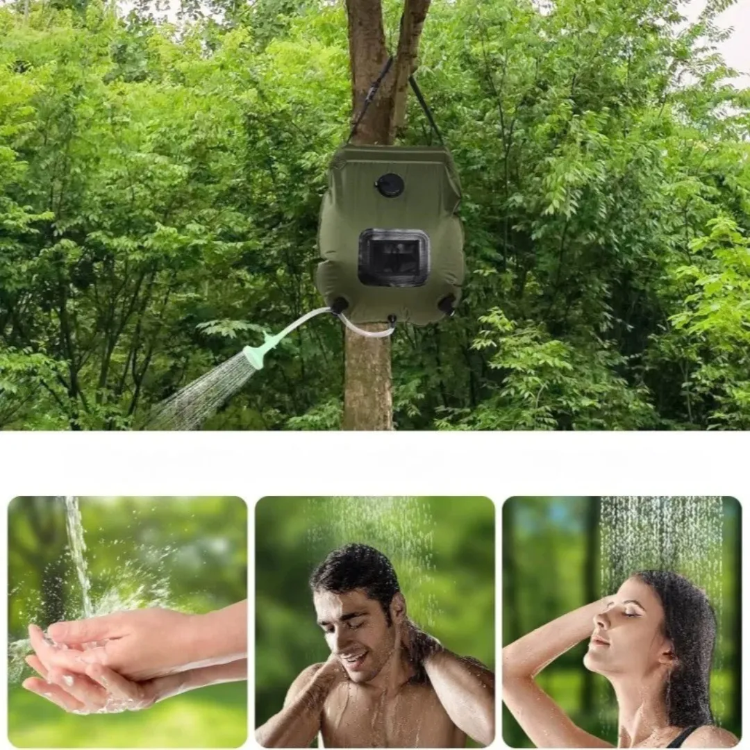 Douche solaire portable pour bord de mer – Eau chaude instantanée en extérieur – Idéale camping et plage – Image 4