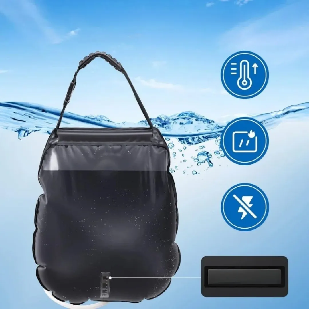 Douche solaire portable pour bord de mer – Eau chaude instantanée en extérieur – Idéale camping et plage – Image 5