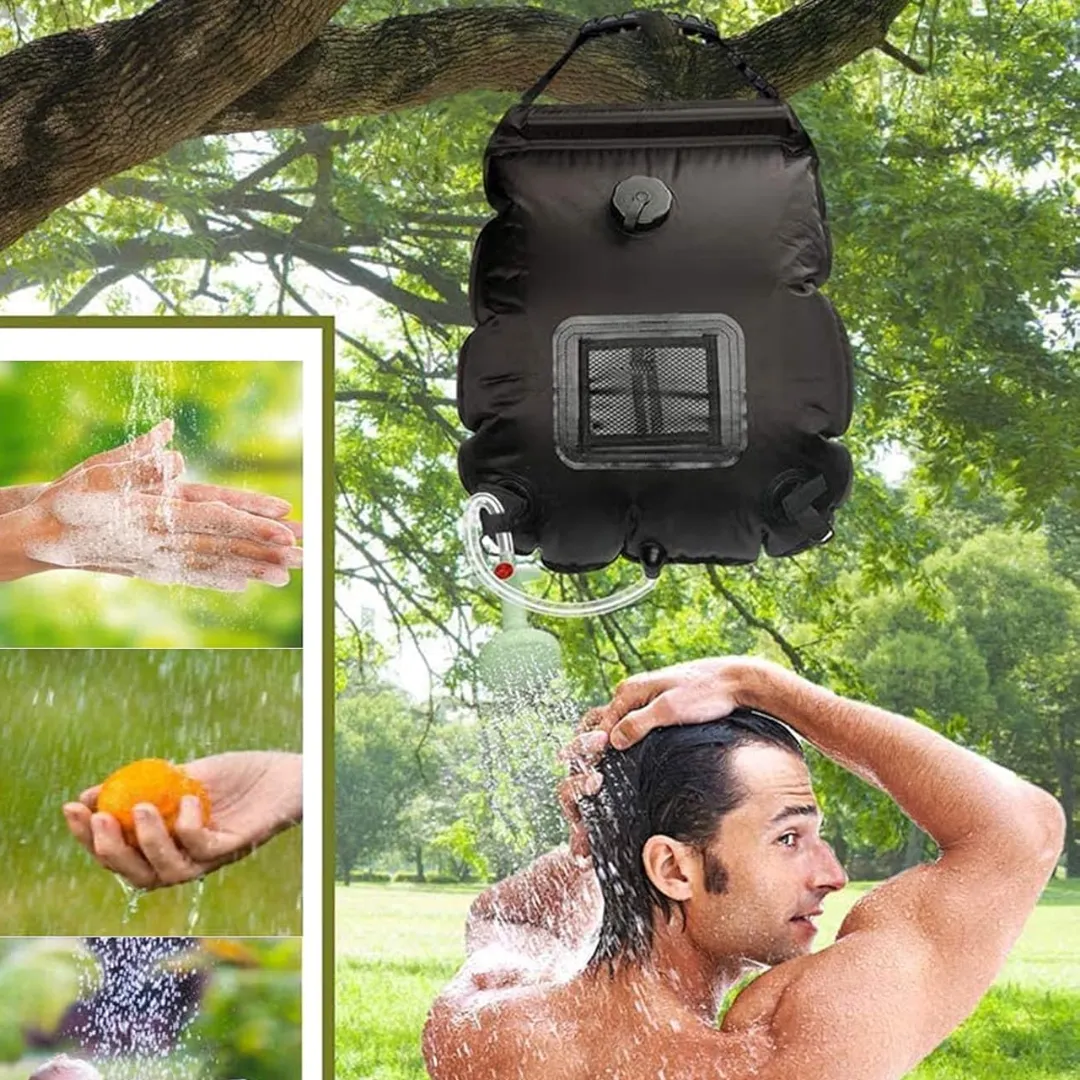 Douche solaire portable pour bord de mer – Eau chaude instantanée en extérieur – Idéale camping et plage – Image 7
