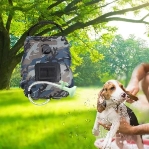 Douche solaire portable pour bord de mer – Eau chaude instantanée en extérieur – Idéale camping et plage