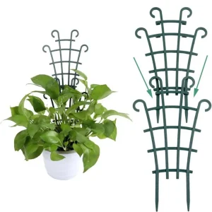 Espalier plastique pour plantes grimpantes pot – Support solide et discret pour croissance verticale optimale en jardinière ou balcon