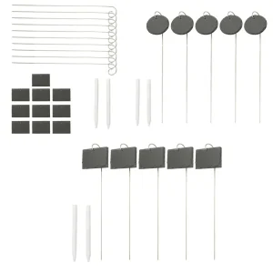 Étiquettes de jardin ardoise avec crayon – Réutilisables et élégantes pour un potager bien organisé