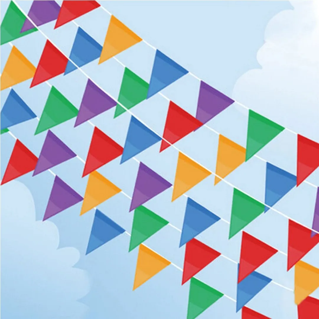 Fanions décoratifs tissu pour fête extérieure – Ambiance festive garantie pour vos événements en plein air – Image 3