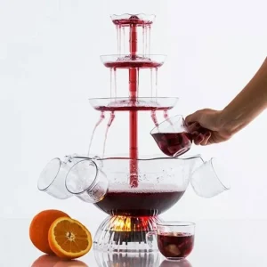 Fontaine à jus verre pour mariage jardin – Distributeur élégant 3L avec robinet pour vos fêtes en plein air