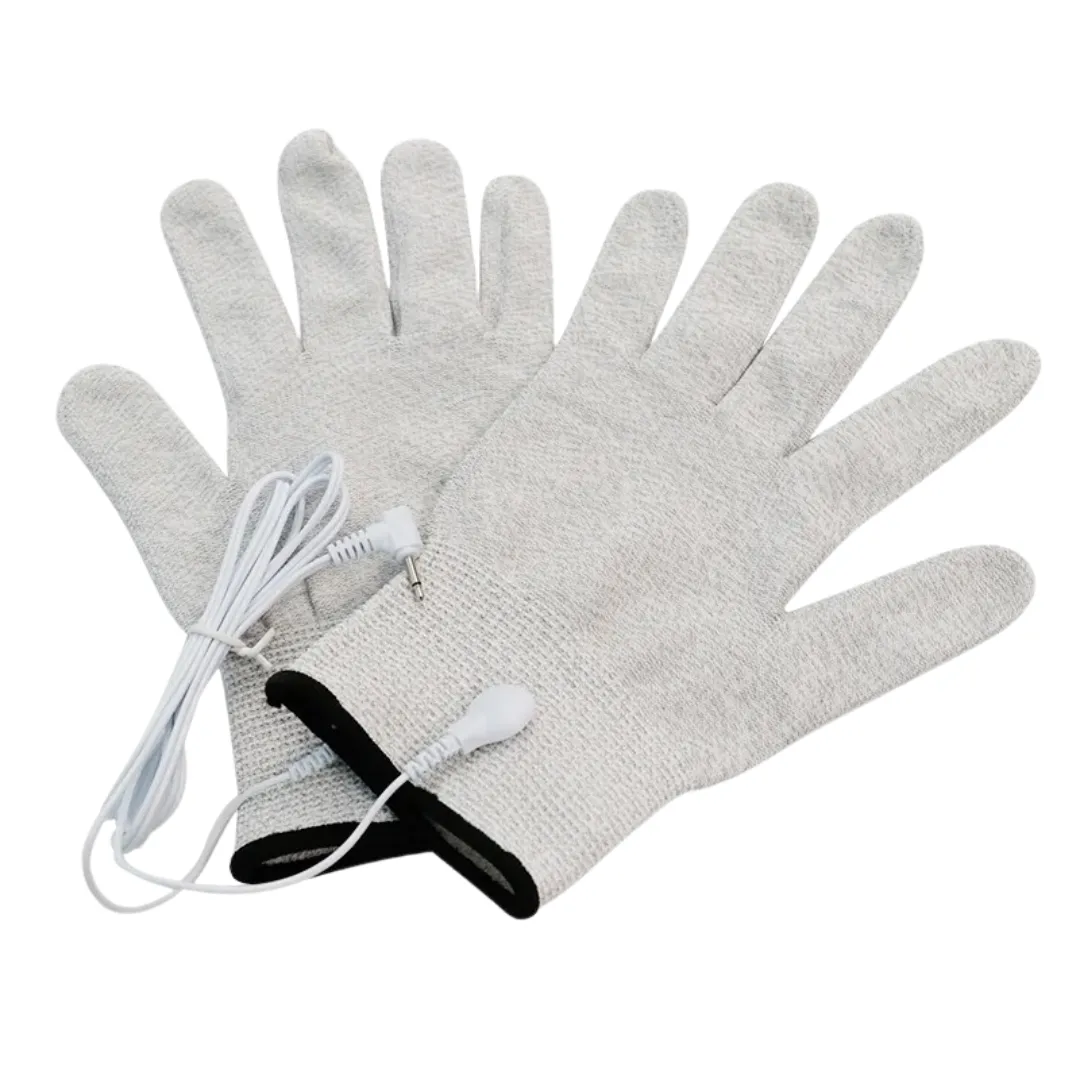 Gants de massage d’électrothérapie avec câble – Soulage les douleurs – Stimule la circulation – Relaxation musculaire à domicile – Image 3