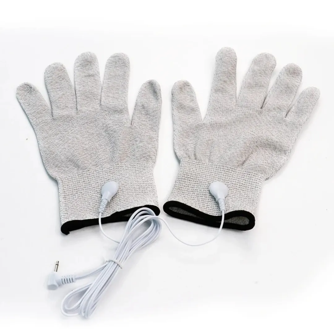 Gants de massage d’électrothérapie avec câble – Soulage les douleurs – Stimule la circulation – Relaxation musculaire à domicile – Image 9