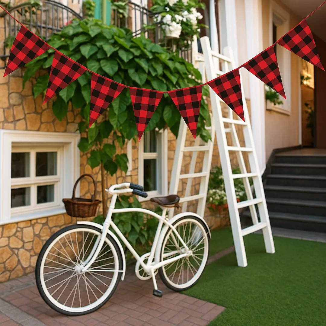 Guirlande fanions tissu réutilisable extérieur – Image 7