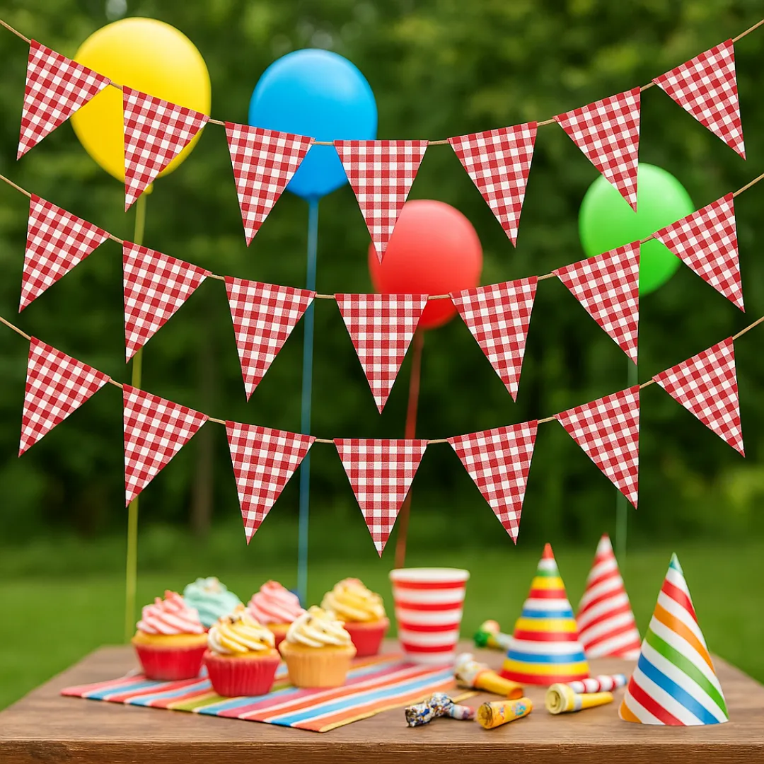 Guirlande fanions tissu réutilisable extérieur – Image 8