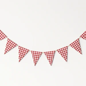 Guirlande fanions tissu réutilisable extérieur