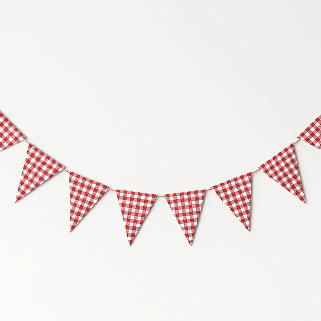 Guirlande fanions tissu réutilisable extérieur – Image 2