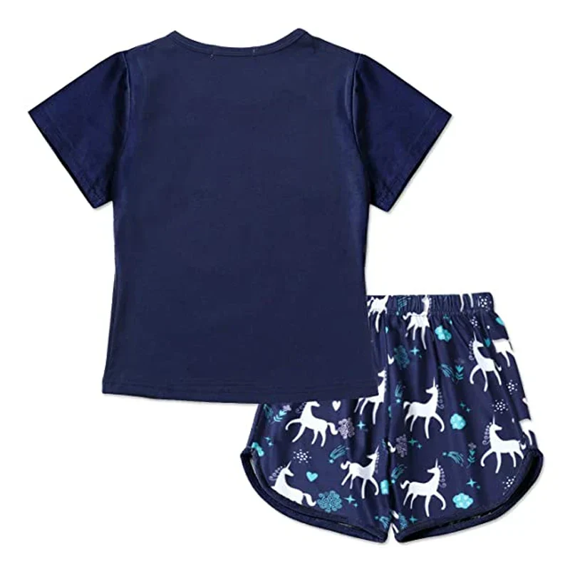 Ensemble Pyjama Licorne - Bleu Marine – Image 4