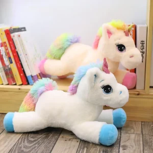 Peluche Licorne Arc-en-Ciel – Taille 40 à 80 cm