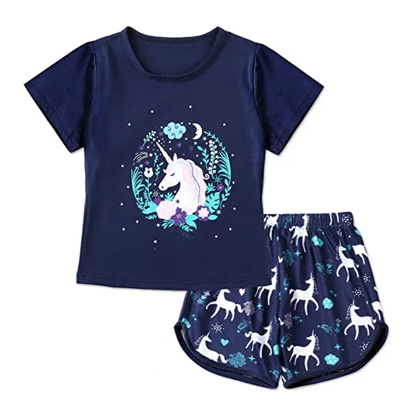 Ensemble Pyjama Licorne - Bleu Marine – Image 2