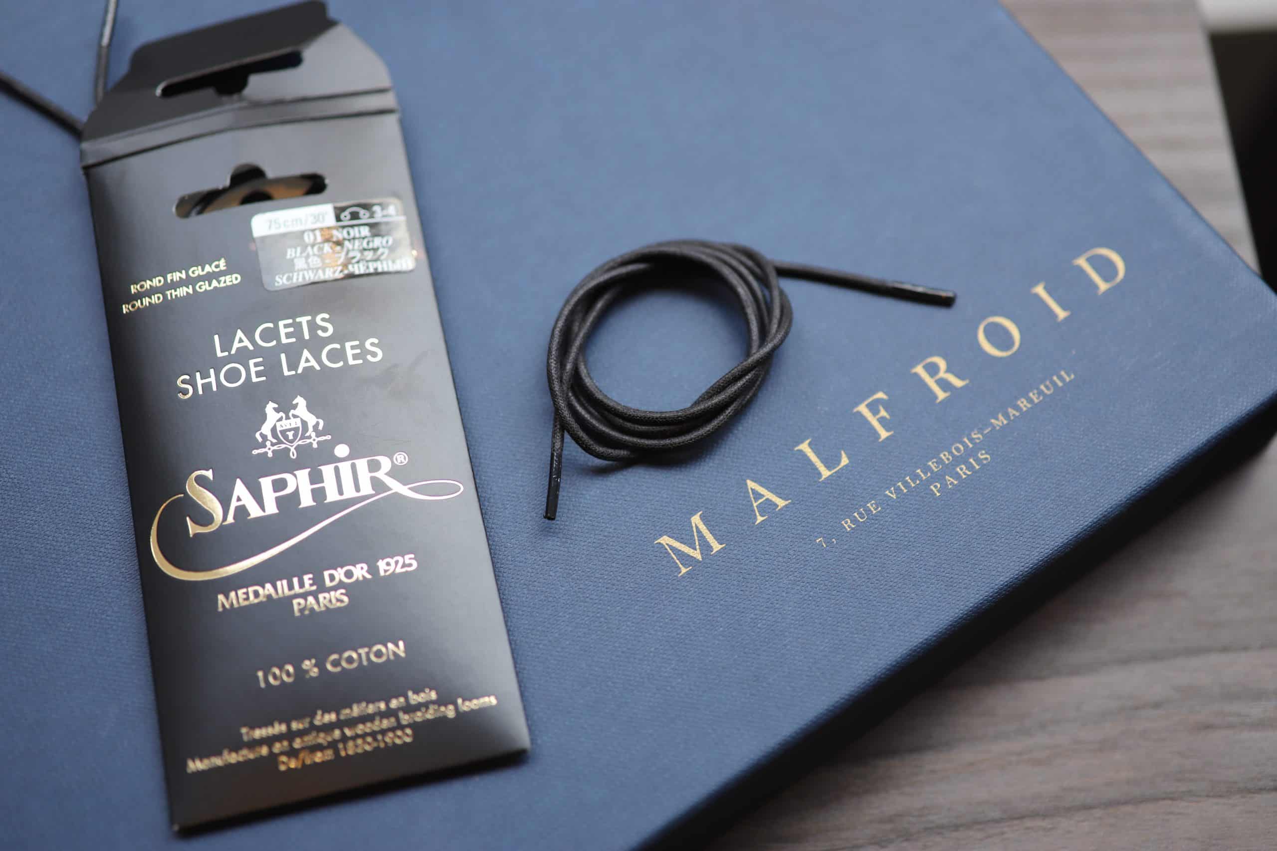« Médaille d’or » shoe laces in black