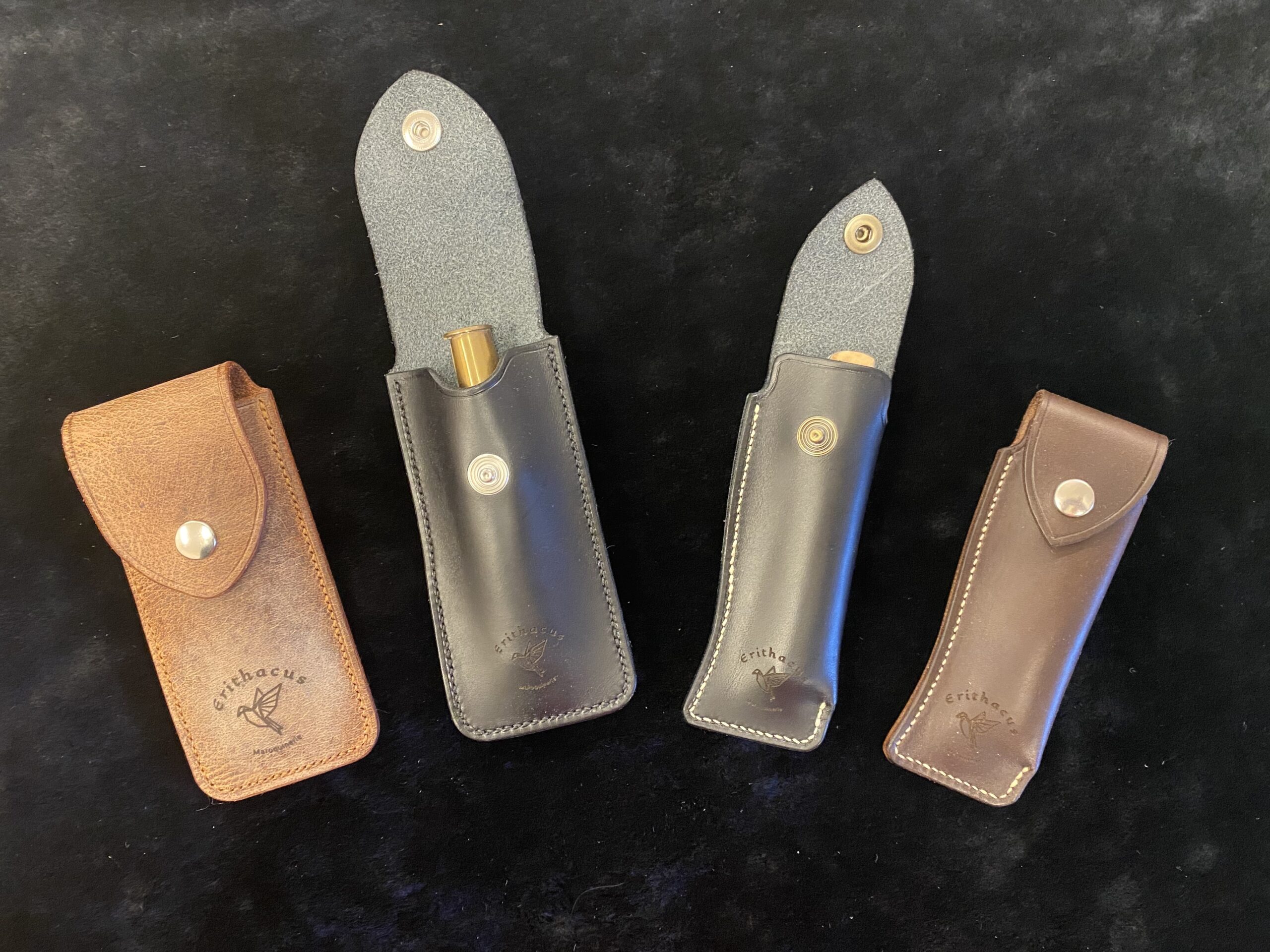 Étui à Couteau en Cuir de Vache Cousu Main – Image 2