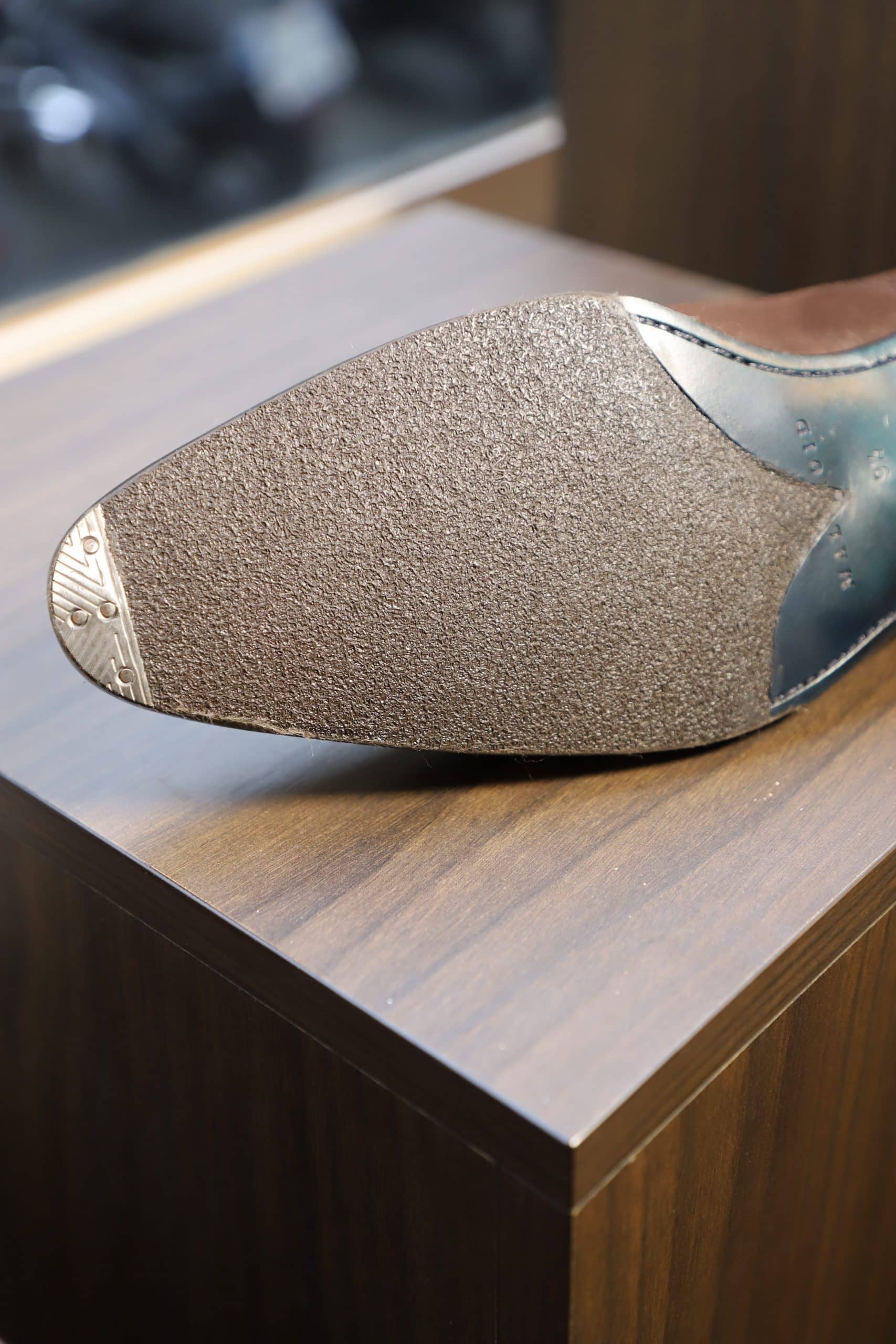 Shoe sole and iron cap plate & handmade « joker » finish – Image 2