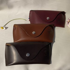 Etui à lunettes sellier