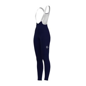Collant de Cyclisme Femme Hiver PIRINEUS Bleu Marine