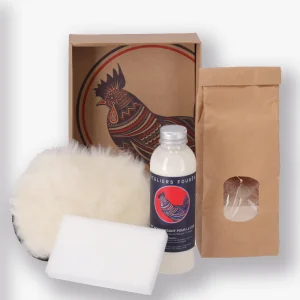 Kit d&rsquo;Entretien du Cuir pour sacs, portefeuilles… – Ateliers Foures