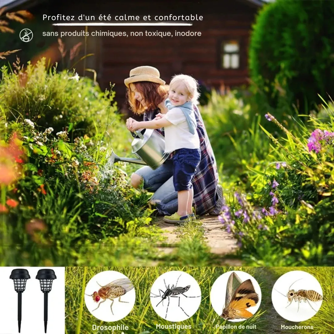 Lampe solaire anti moustique jardin – Image 5