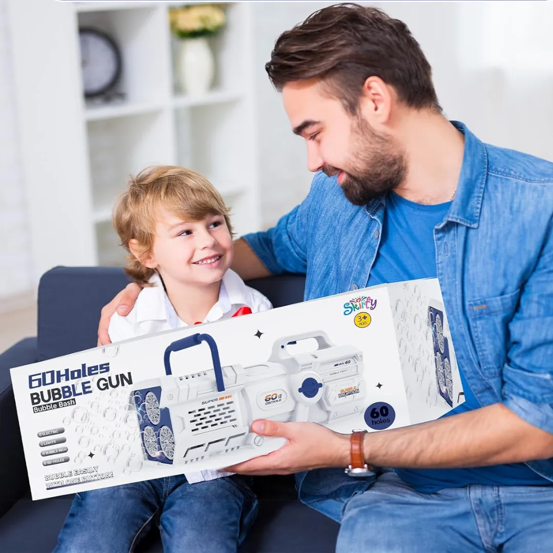 Machine à bulles automatique pour enfants – Animation magique et ludique pour fêtes, anniversaires et jeux en plein air – Image 4