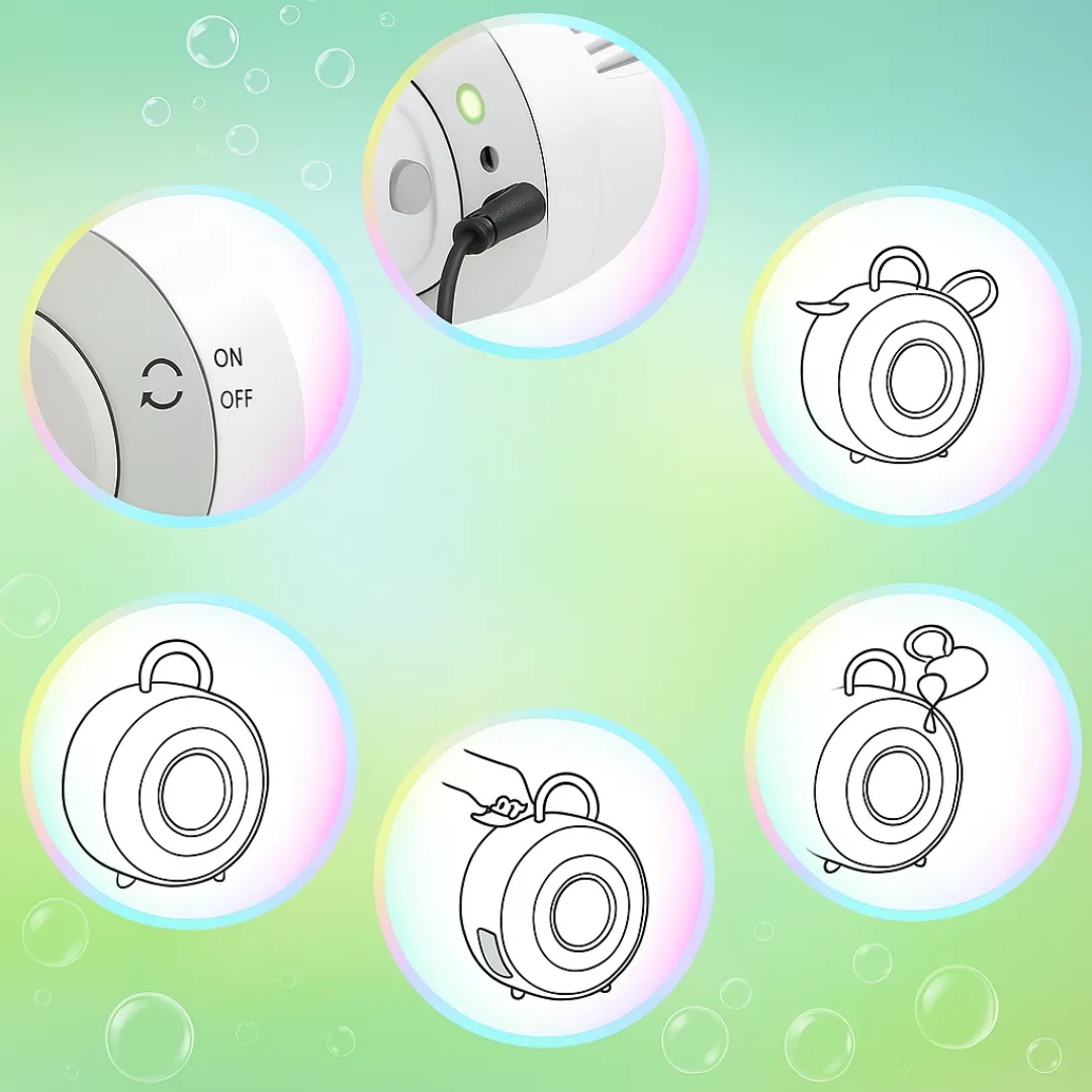 Machine à bulles rechargeable pour jardin – Animation magique enfants – Idéal fêtes & anniversaires – Image 9