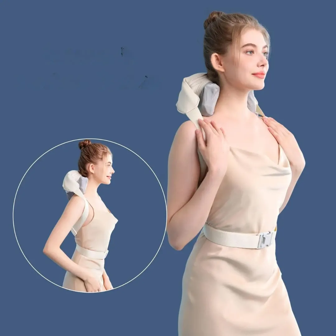 Masseur de cou et d’épaule avec chaleur – Soulage les tensions et douleurs instantanément – Détente musculaire à la maison – Image 5