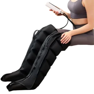 Masseur de jambes à pression d’air avec télécommande – Soulage les jambes lourdes, améliore la circulation et offre une détente immédiate
