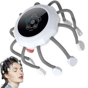 Masseur électrique cuir chevelu relaxation stress – Stimule la circulation, détend en profondeur, idéal anti-fatigue