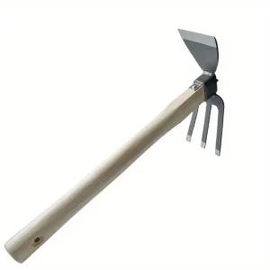 Mini serfouette acier pour entretien pot – Outil de jardinage précis pour désherber et aérer facilement vos plantes en pot