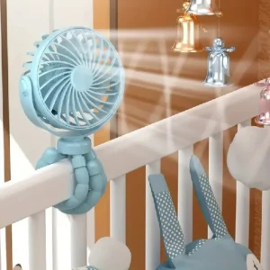 Mini ventilateur poulpe rechargeable par USB – Ultra compact et flexible pour une fraîcheur nomade partout