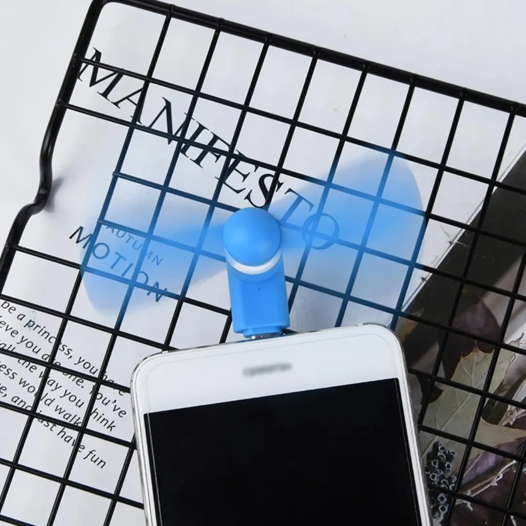 Mini ventilateur pour téléphone portable – Rafraîchissement instantané partout, idéal été et voyages – Image 4