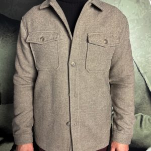 OVER / D – Surchemise Natté Beige