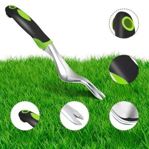Outil désherbeur manuel à tête fine – Enlève les mauvaises herbes sans effort, précis et ergonomique pour jardin impeccable