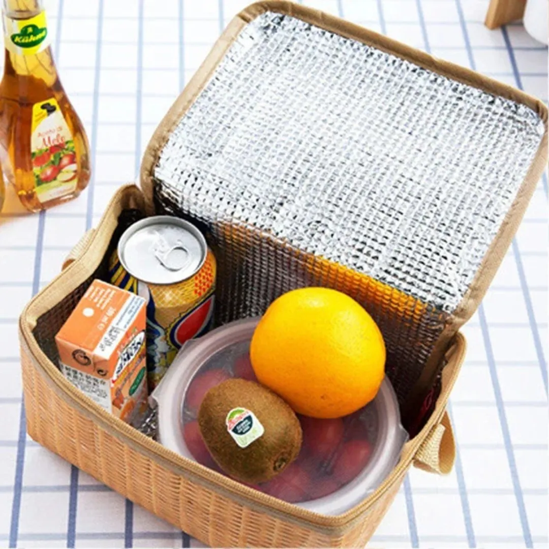 Panier pique nique en osier isotherme – Élégant et pratique pour repas frais en extérieur – Image 5